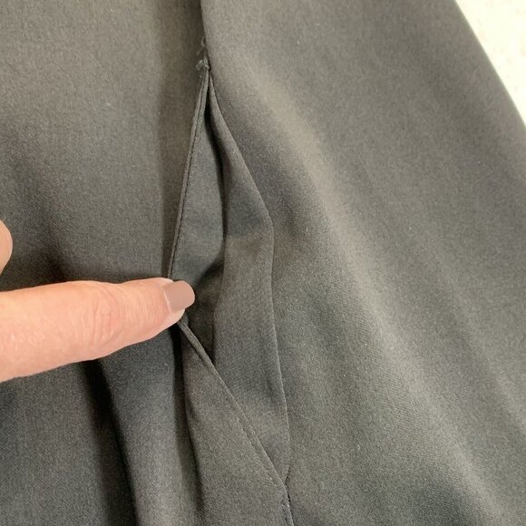 Alfani Women's Oversized High Low Shift Dress Flowy Pockets Size 8 Black NWT $90 - Picture 4 of 11